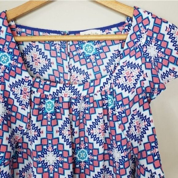 Anthropologie Meadow Rue | Flutter Back Blouse - Picture 4 of 7